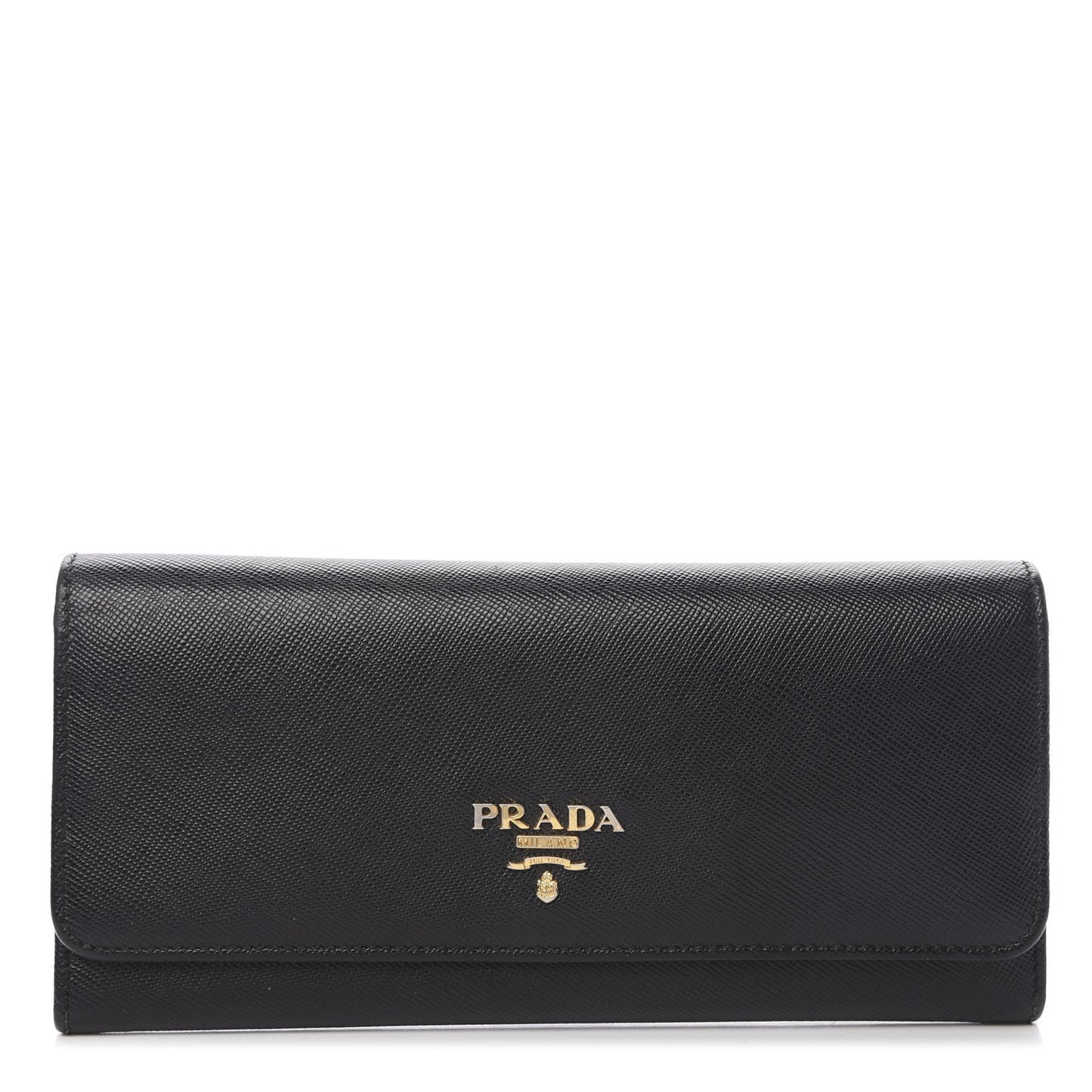 Saffiano Multicolor Continental Flap Wallet Black Geranio