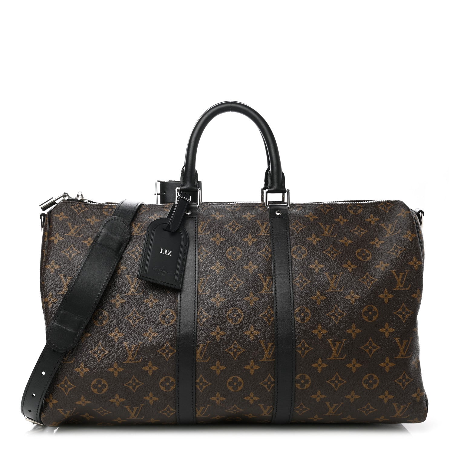 Louis Vuitton Monogram Macassar Keepall Bandouliere 45 1 of 12