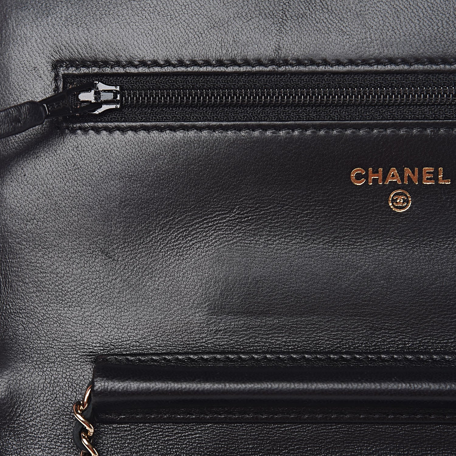 Chanel Lambskin Quilted Golden Class Wallet on Chain WOC Black 15 of 22