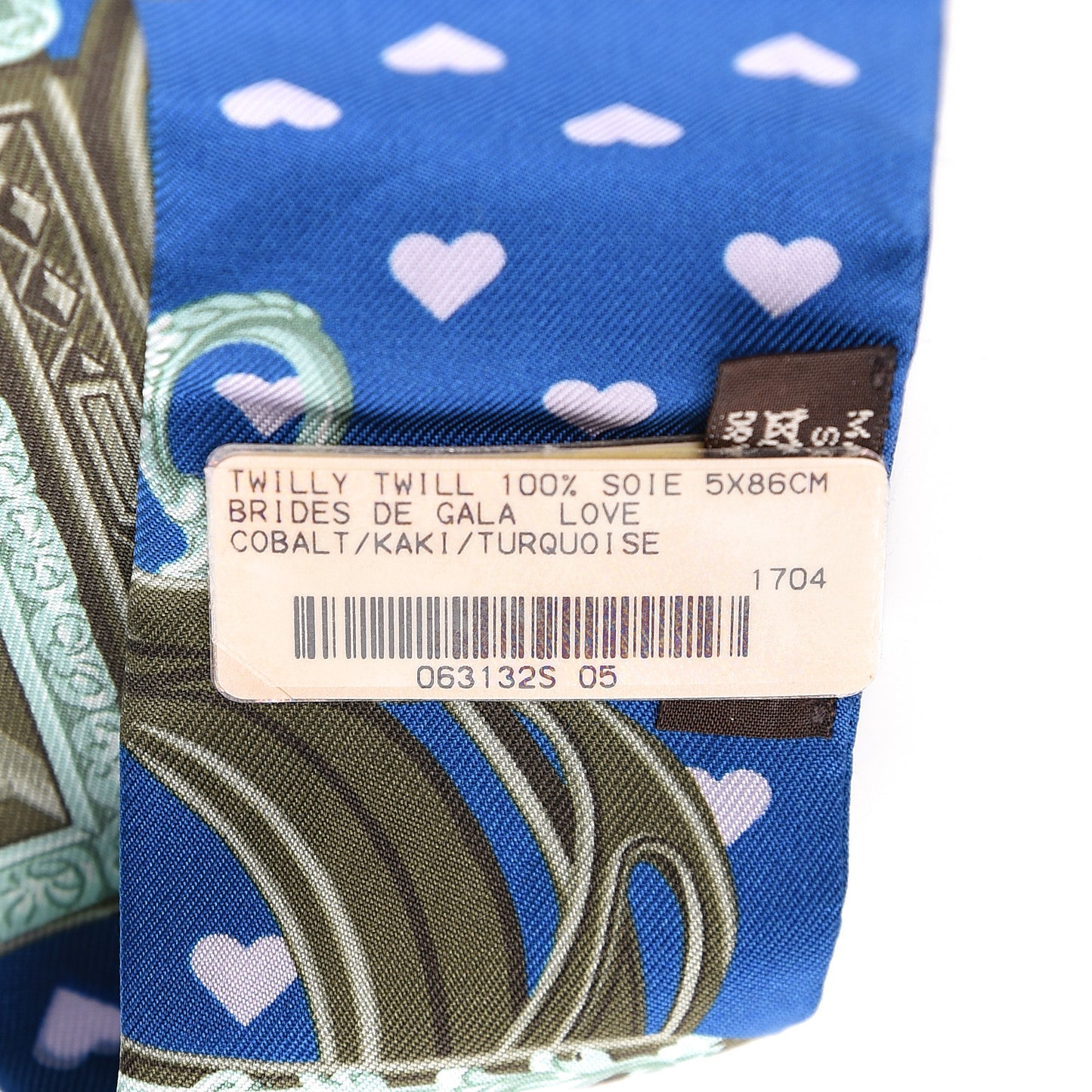 Silk Brides De Gala Love Twilly Cobalt Kaki Turquoise