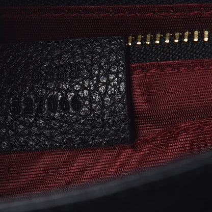 Gucci Grainy Calfskin Small Zumi Shoulder Bag Black 7 of 10
