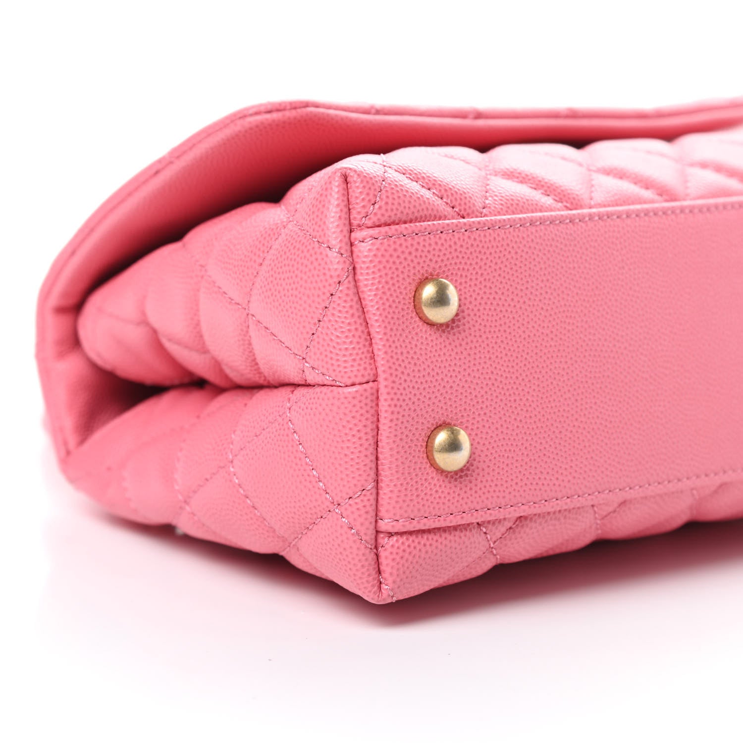 Chanel Caviar Quilted Mini Coco Handle Flap Dark Pink 9 of 11