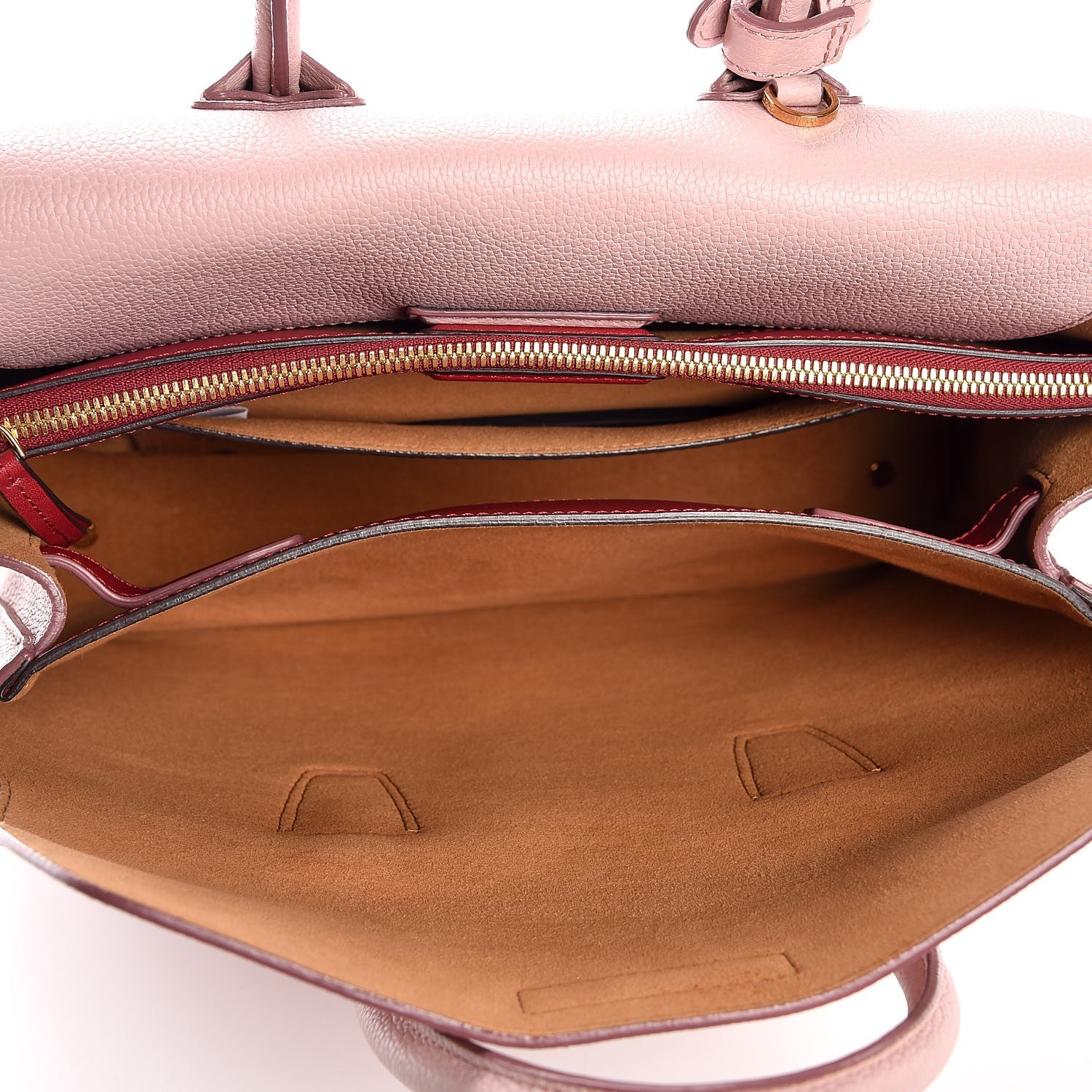 MCM Grained Calfskin Medium Milla Tote Pale Mauve 6 of 21