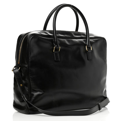 Saint Laurent Calfskin Small Classic Duffle Briefcase Black 3 of 13