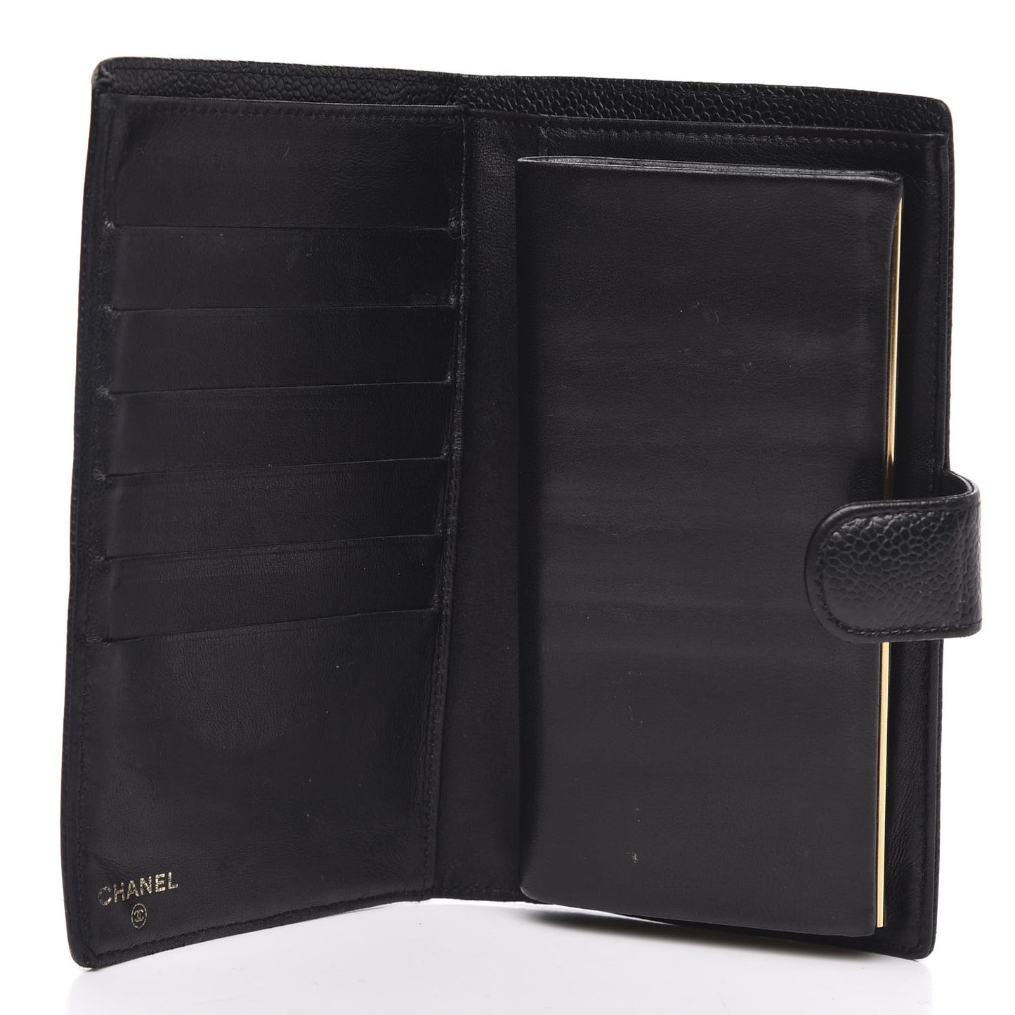 Caviar Timeless CC French Wallet Black