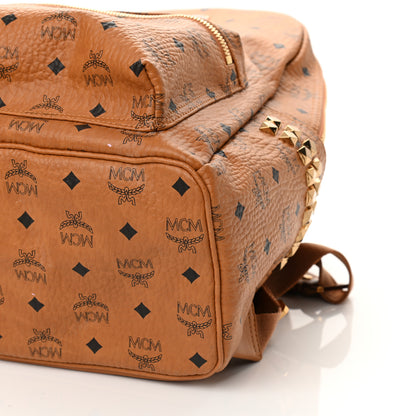 MCM Visetos Medium Side Studs Stark Backpack Cognac 8 of 8