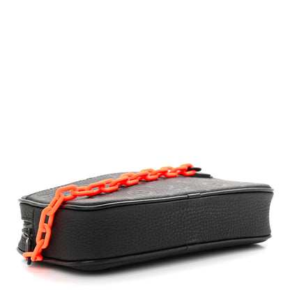 Louis Vuitton Taurillon Monogram Uniformes Solar Ray Soft Pochette Volga Belt Bag Black 4 of 10