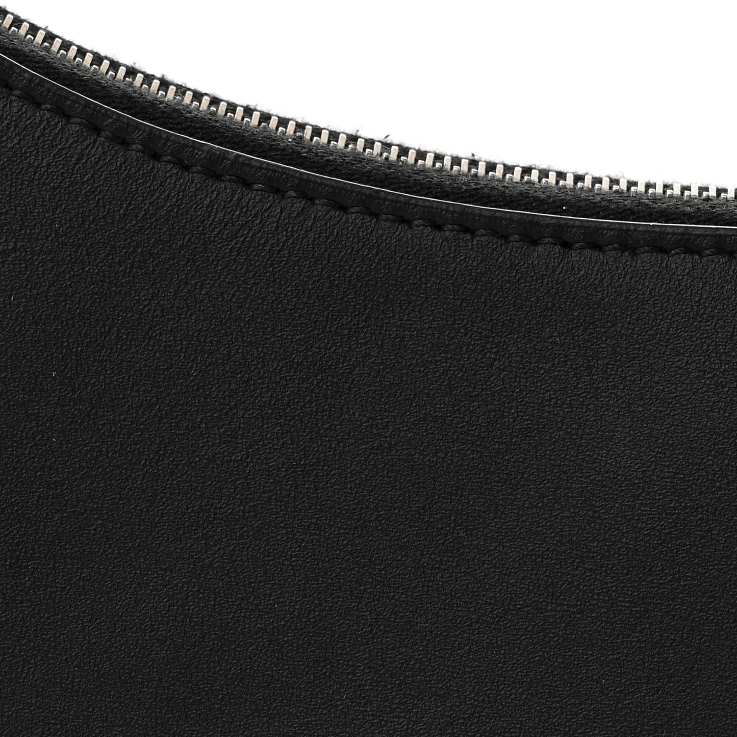 Smooth Calfskin Half Moon Shoulder Bag Black