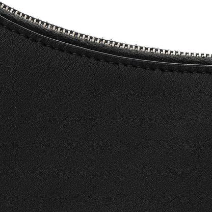 The Row Smooth Calfskin Half Moon Shoulder Bag Black 7 of 9