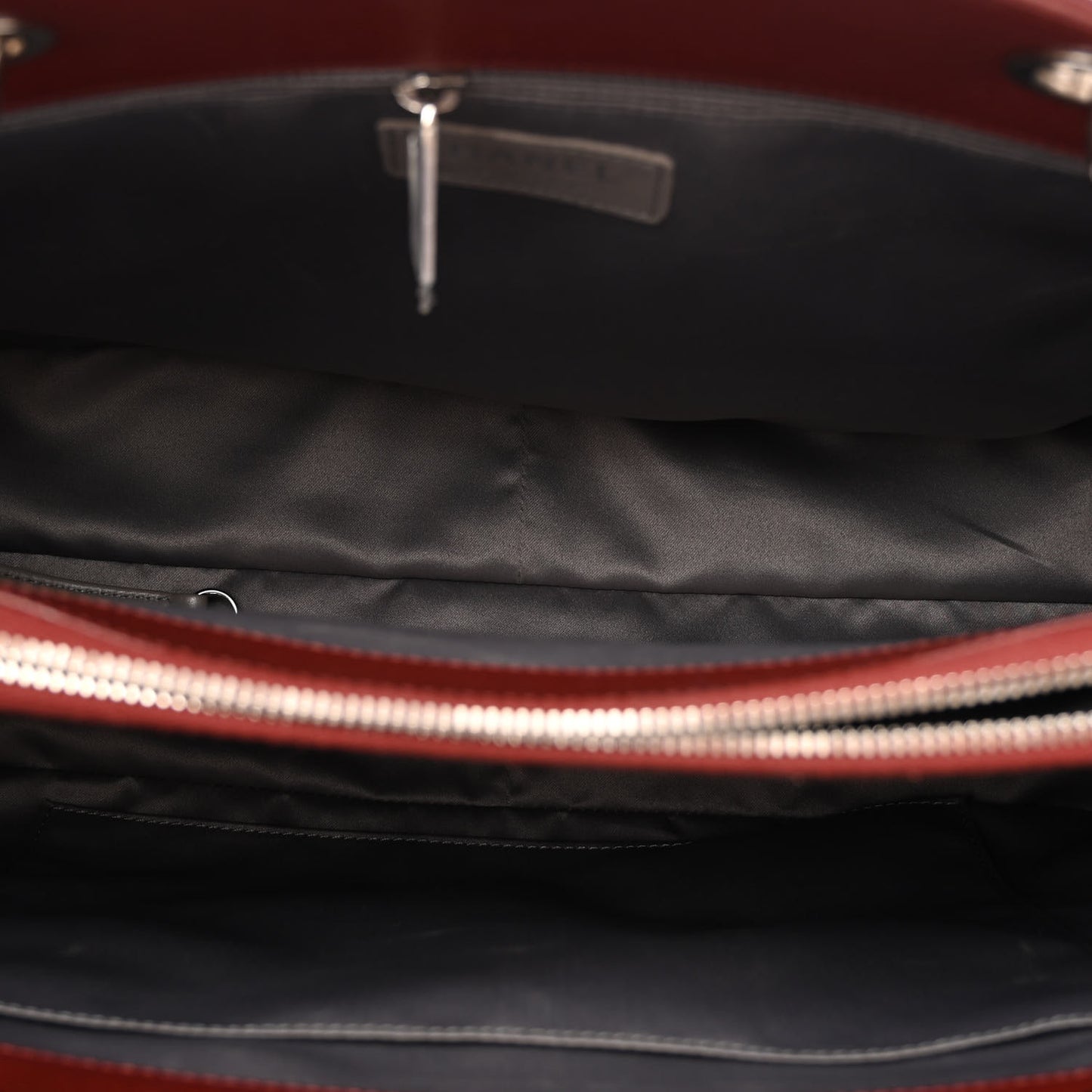 Caviar Quilted Grand Shopping Tote GST Dark Burgundy