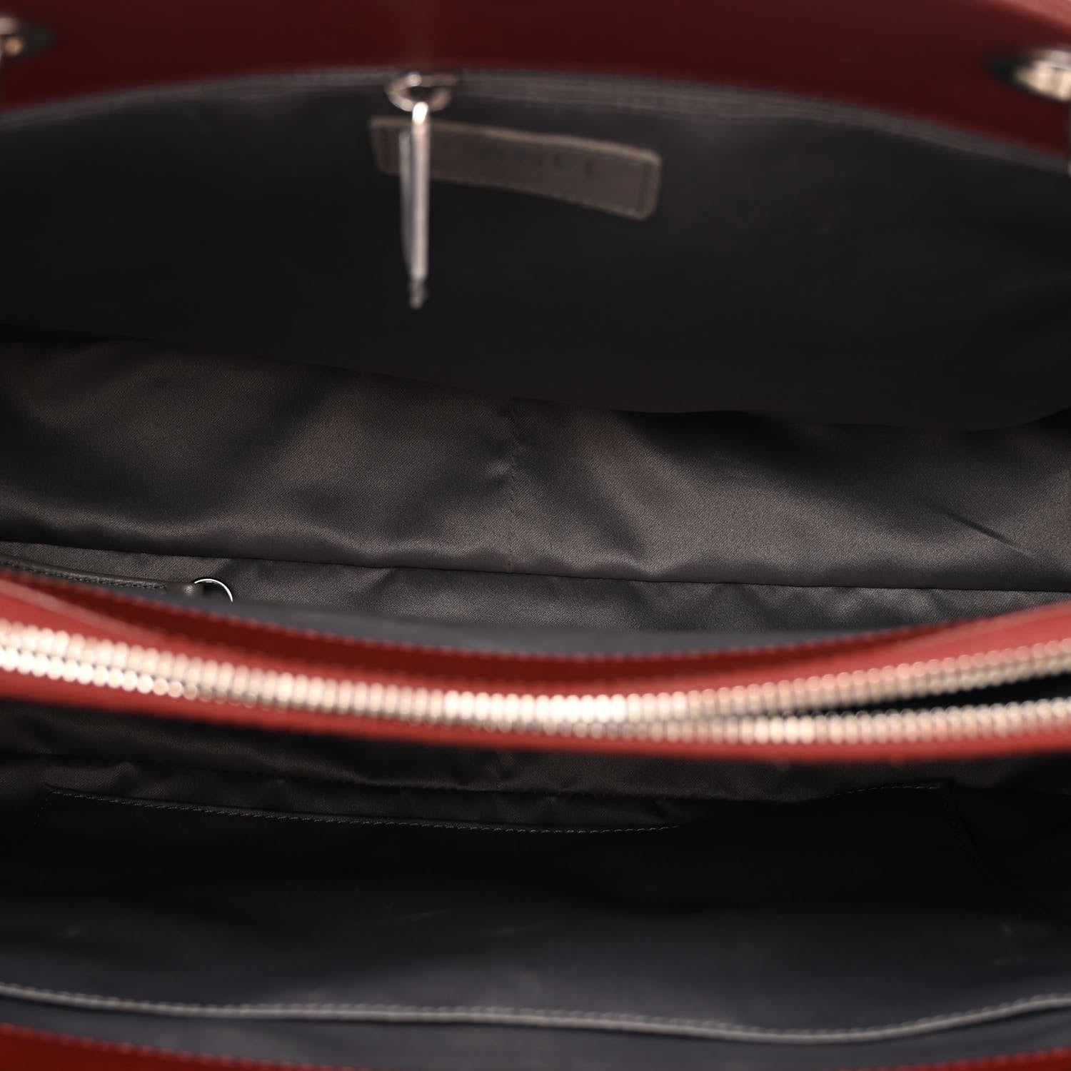 Chanel Caviar Quilted Grand Shopping Tote GST Dark Burgundy 5 of 10