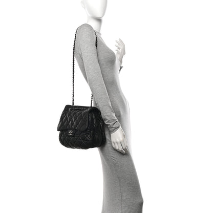 Chanel Lambskin Quilted Large Chanel 3 Flap Black 2 of 11