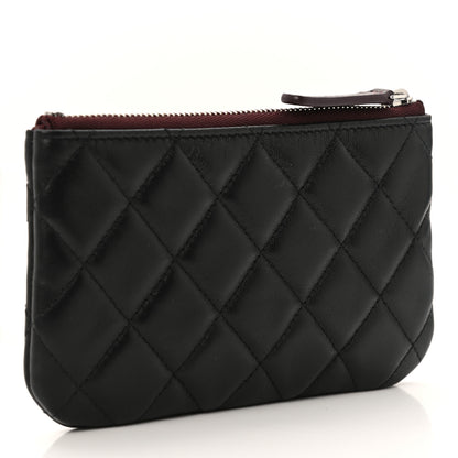 Chanel Lambskin Quilted Small Cosmetic Case Black 3 of 8