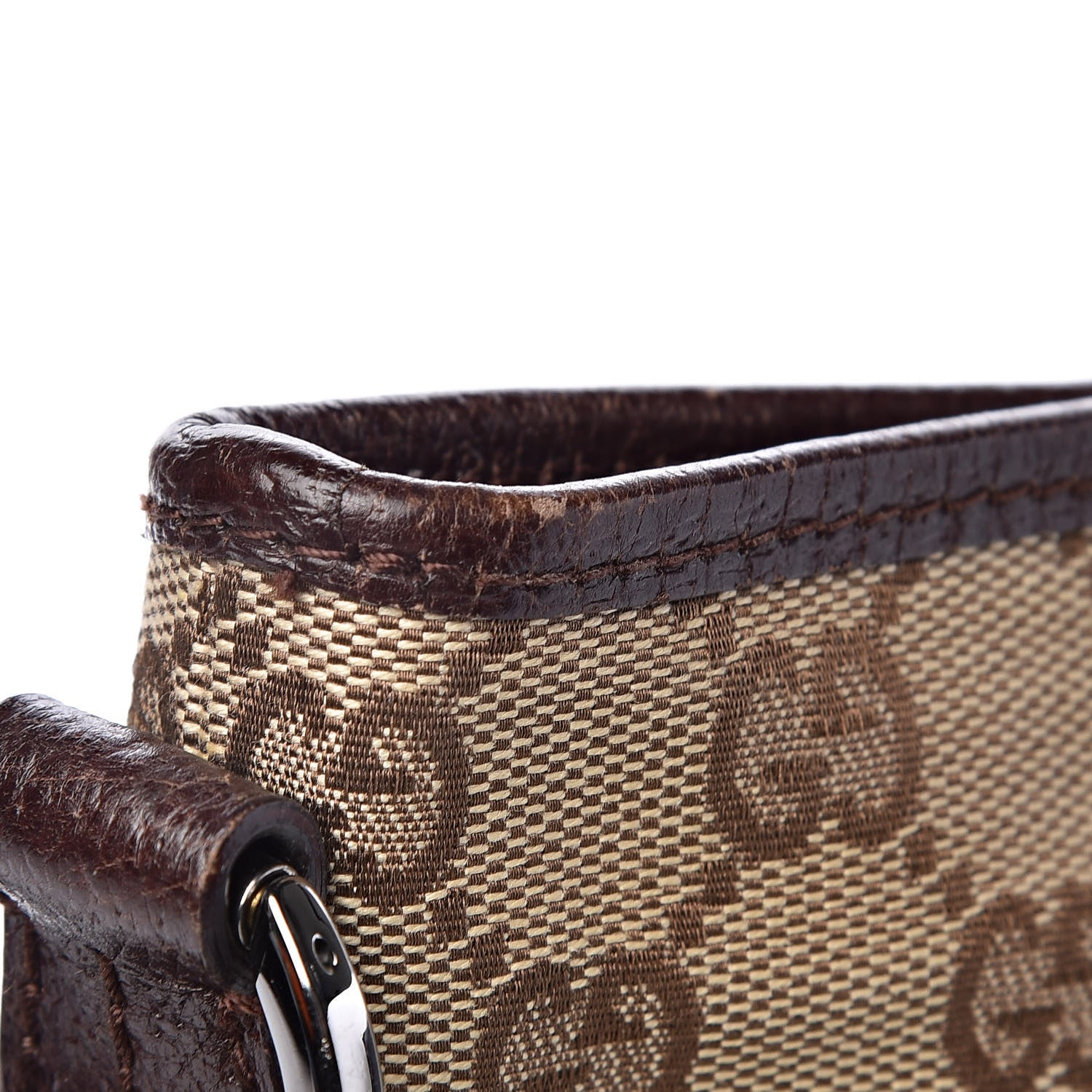 Gucci GG Supreme Monogram Medium Flat Messenger Bag Dark Brown 14 of 15