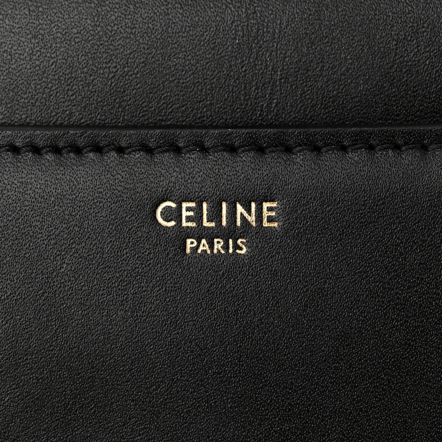 Satinated Calfskin Small 16 Top Handle Bag Black