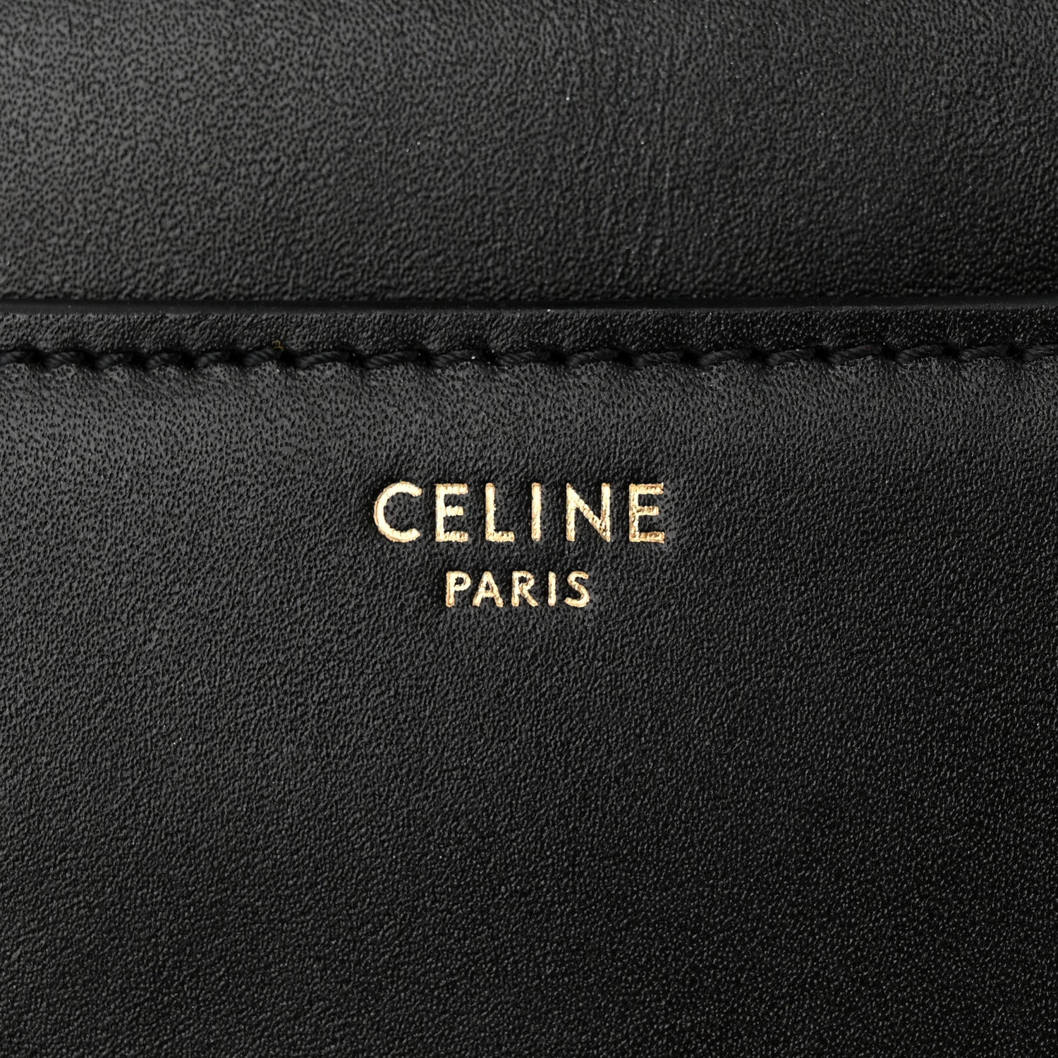 Celine Satinated Calfskin Small 16 Top Handle Bag Black 6 of 12
