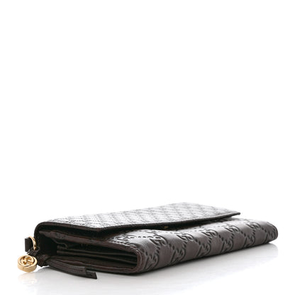 Gucci Guccissima Signature Microguccissima Bree Continental Wallet Chocolate 4 of 7