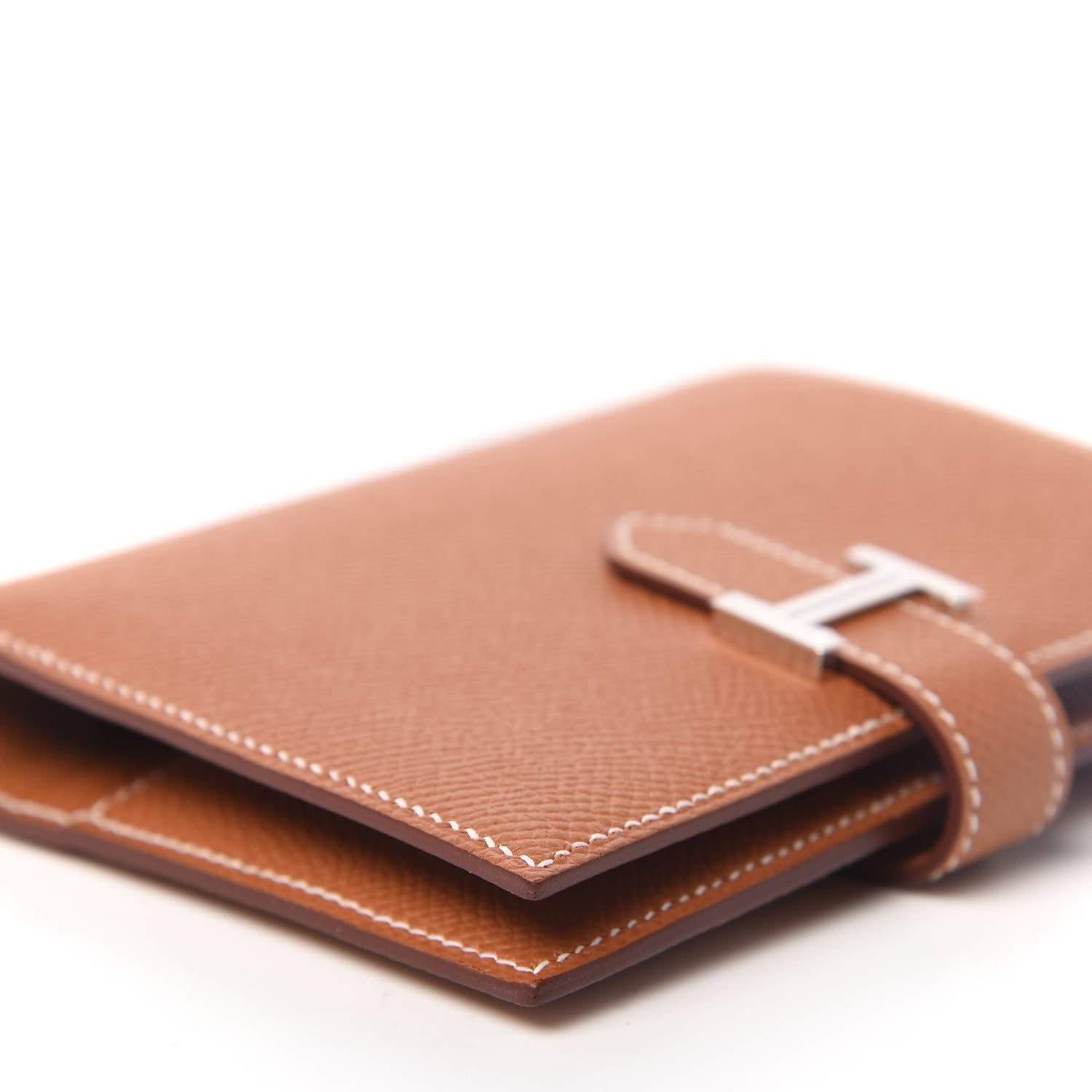 Hermes Epsom Bearn Compact Wallet Gold 6 of 9