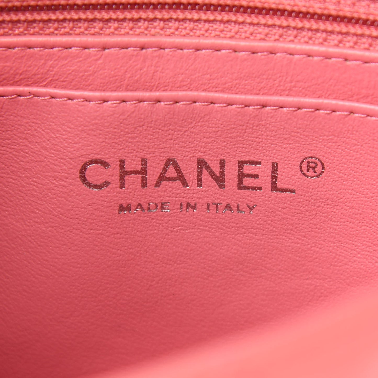Lambskin Quilted Mini Rectangular Flap Pink