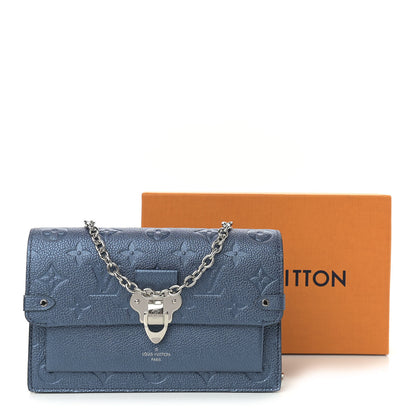 Louis Vuitton Metalli Empreinte Monogram Vavin Chain Wallet Navy Nacre 10 of 10