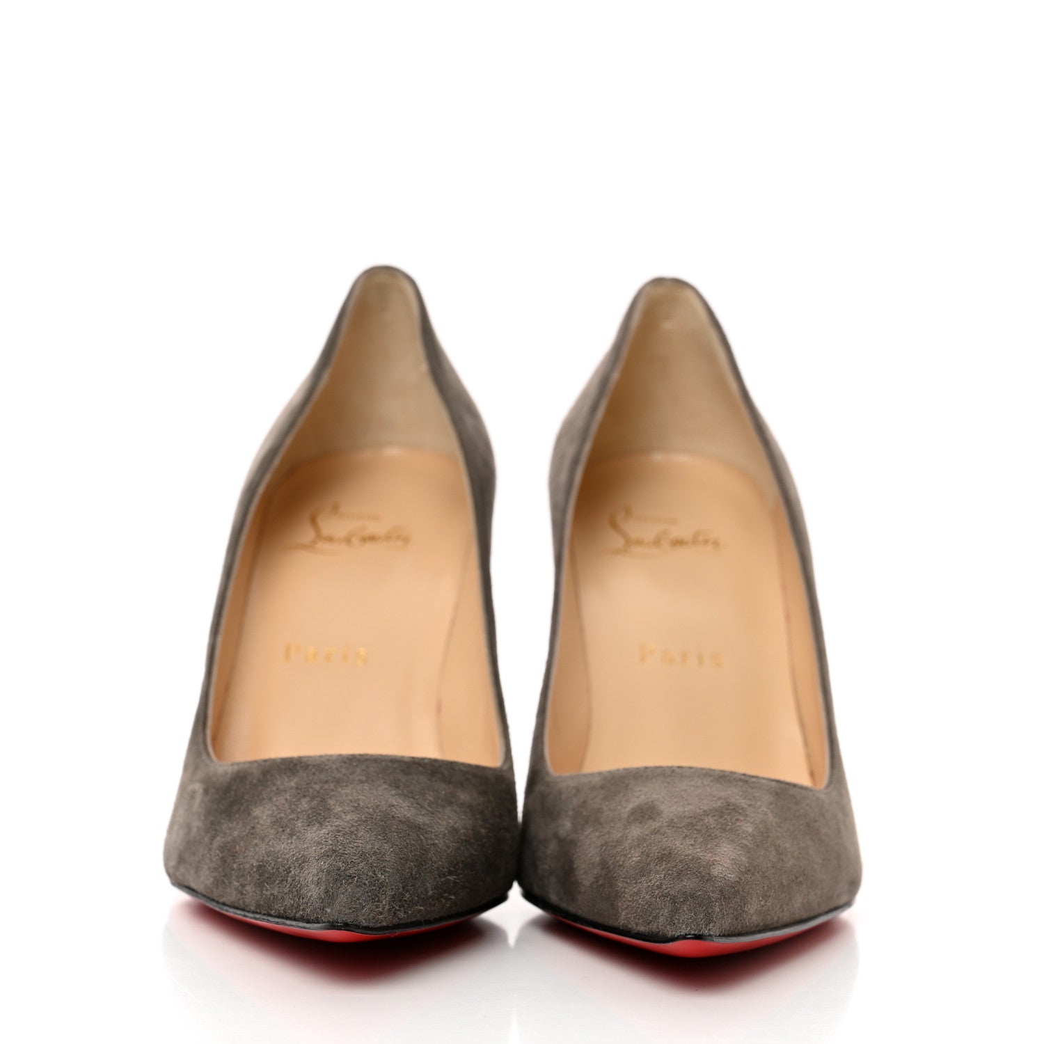 Christian Louboutin Veau Velours Decoltish 85 Pumps 36.5 Roche 2 of 8