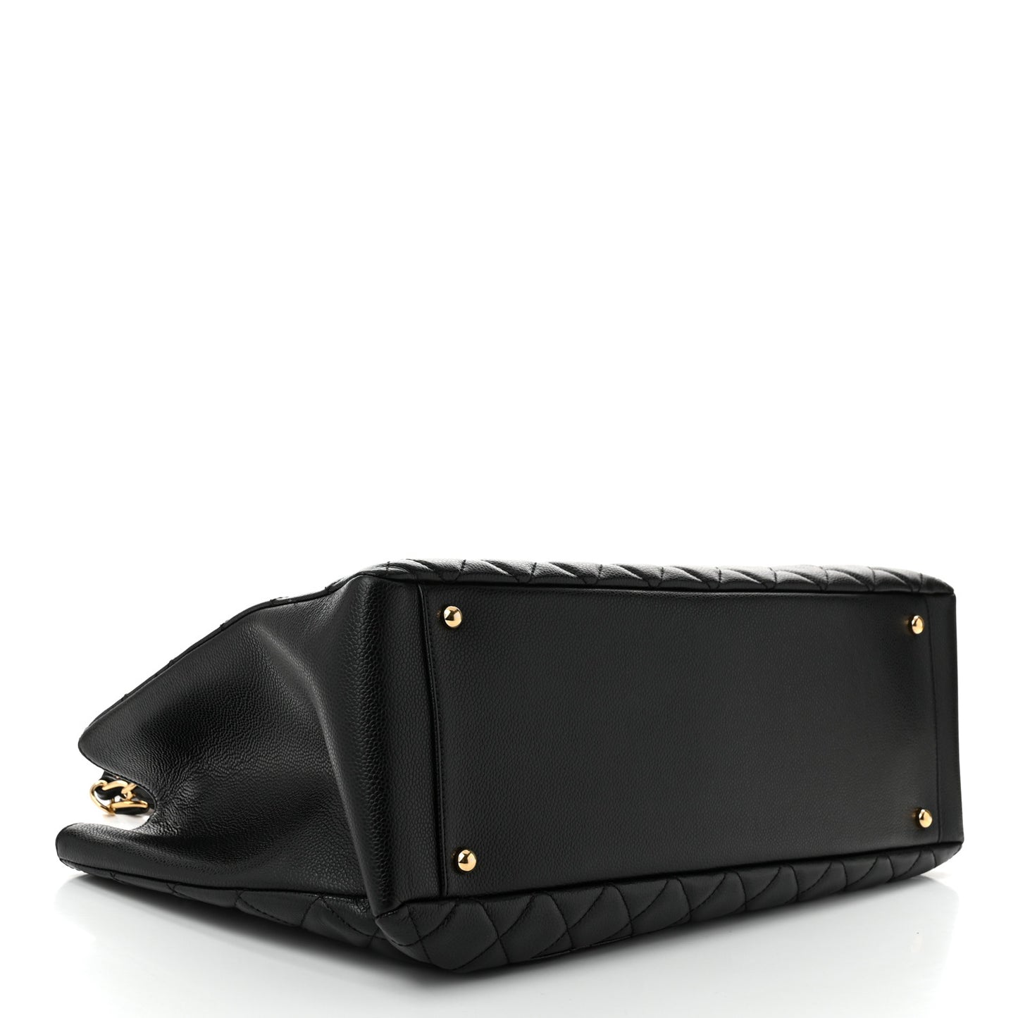 Caviar Quilted XL Grand Shopping Tote GST Black