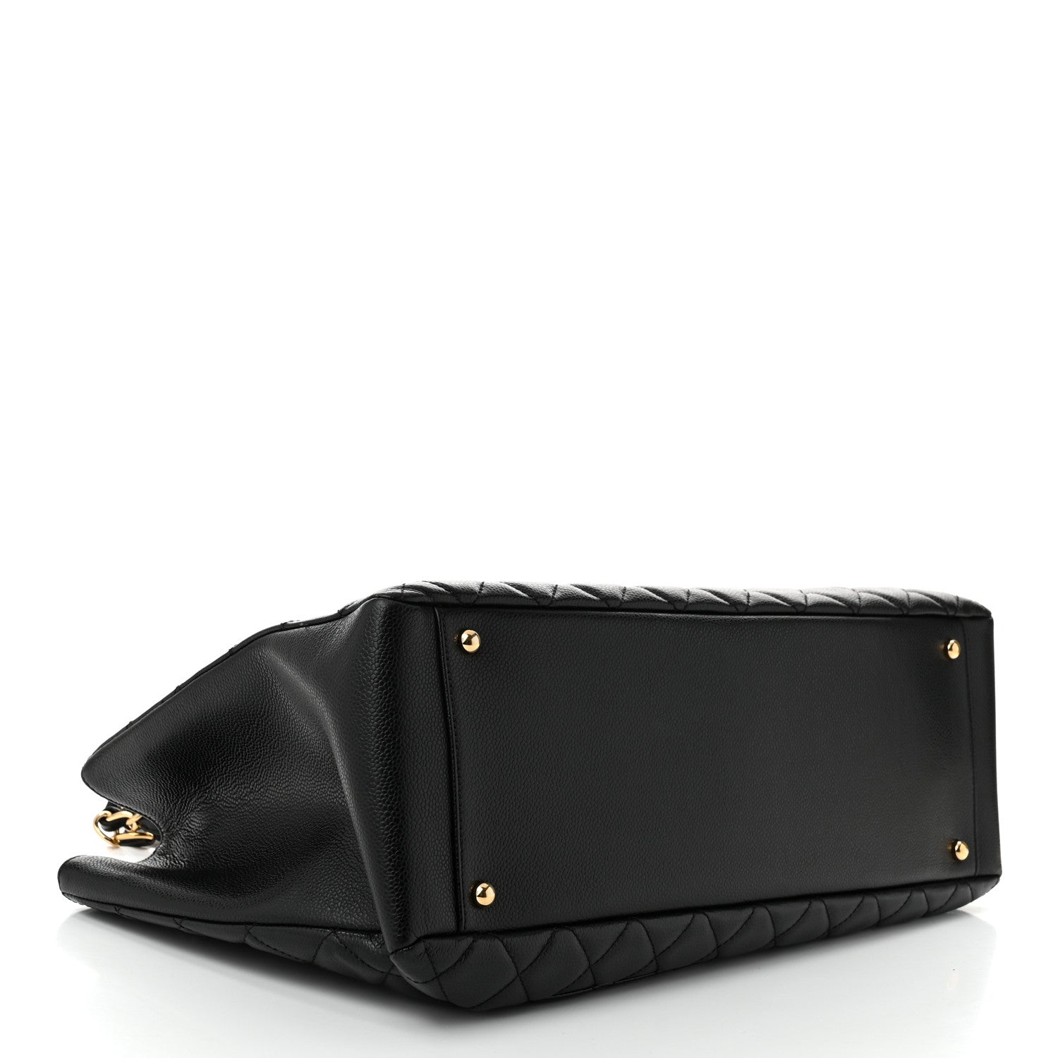 Chanel Caviar Quilted XL Grand Shopping Tote GST Black 4 of 10