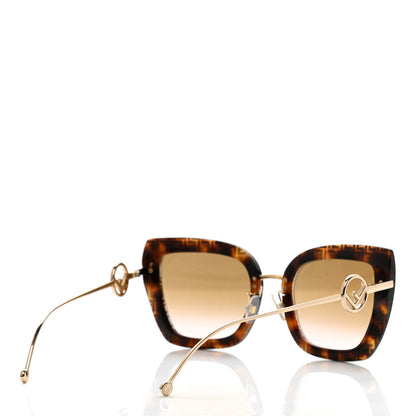 Fendi Acetate Metal F is Fendi FF Square Cat Eye Sunglasses FF 0424/F/S Havana 4 of 6