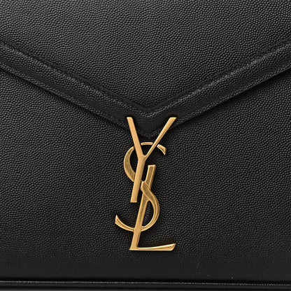 Saint Laurent Grain de Poudre Medium Classic Monogram Cassandra Top Handle Black Rouge Legion 8 of 10