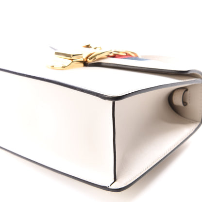Gucci Calfskin Mini Sylvie Top Handle Bag White 6 of 14