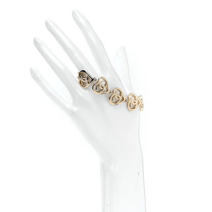 Chanel Metal CC Heart Coco In Love Bracelet Light Gold 2 of 5
