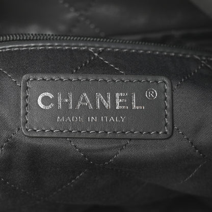 Chanel Shiny Calfskin Quilted Chanel 22 Dark Grey 6 of 10