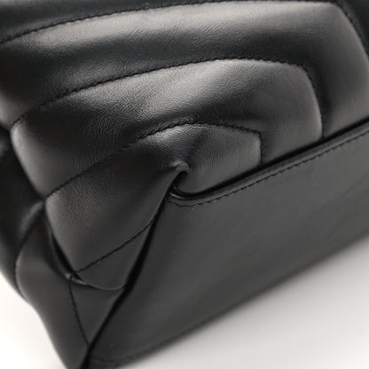 Saint Laurent Calfskin Y Quilted Monogram Medium Loulou Chain Satchel Black 16 of 17