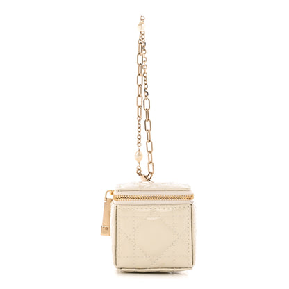 Christian Dior Patent Cannage Cube Wristlet Latte 1 of 9