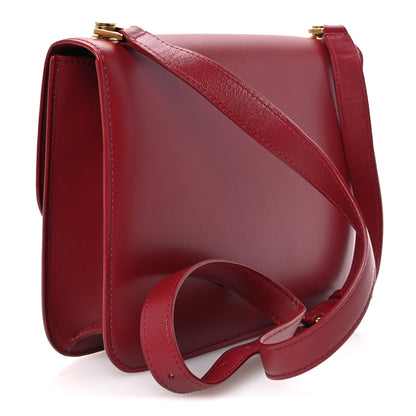 Saint Laurent Box Calfskin Le Carre Satchel Opyum Red 2 of 9