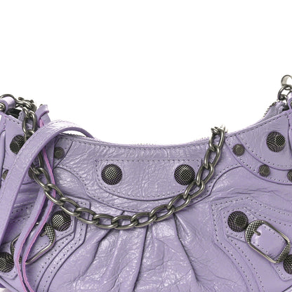 Balenciaga Agneau Arena Le Cagole Mini Purse With Chain Lilac 8 of 10