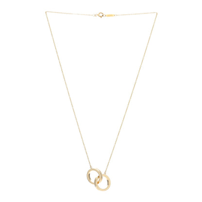 Tiffany 18K Yellow Gold 1837 Interlocking Circles Pendant Necklace 2 of 4