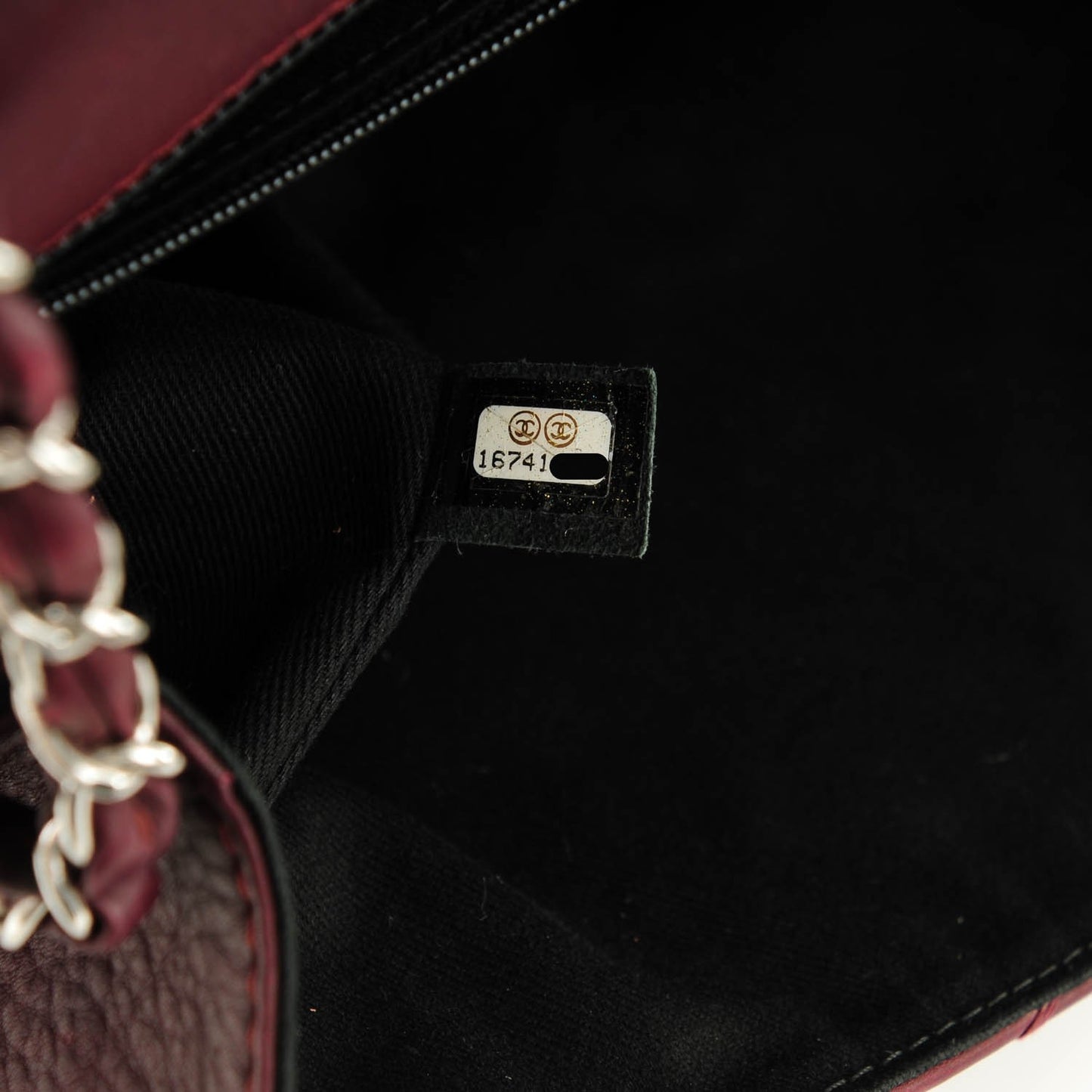 Calfskin Ultimate Stitch Flap Burgundy