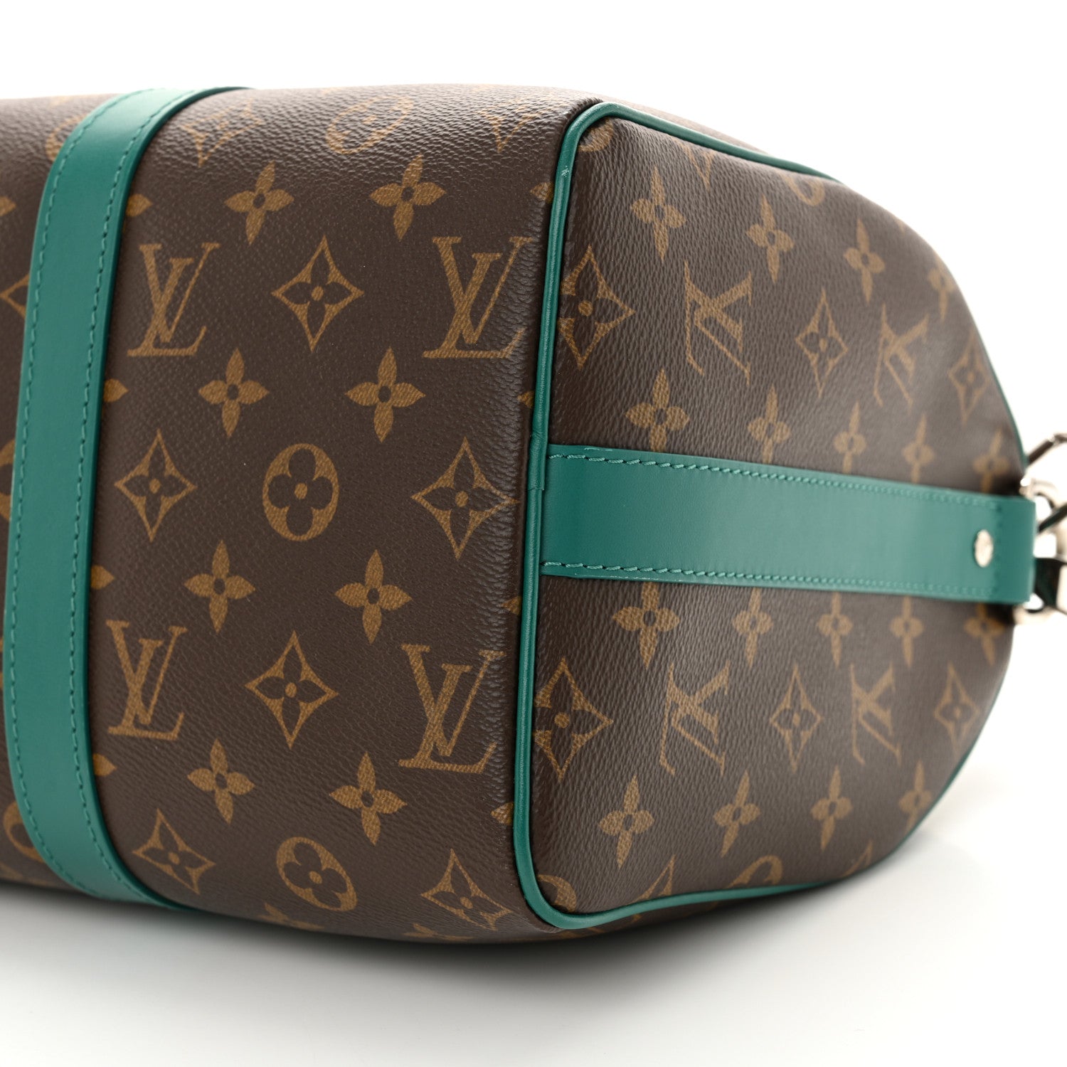 Louis Vuitton Monogram Macassar Keepall Bandouliere 35 Borneo Green 9 of 10