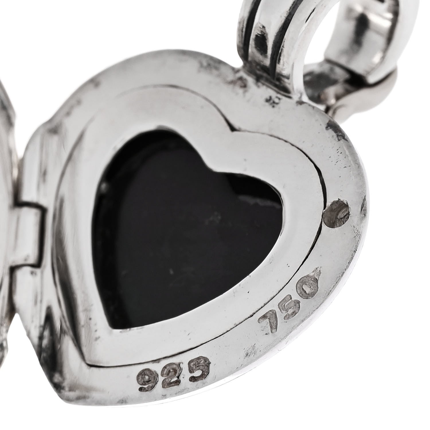 David Yurman Sterling Silver 18K Yellow Gold Cable Heart Locket Enhancer Pendant 6 of 6