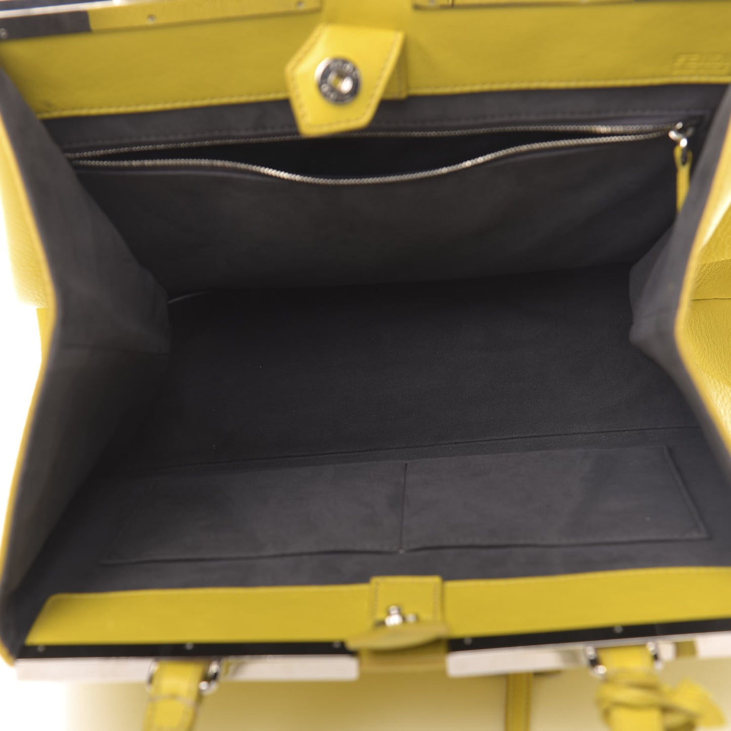 Vitello Calf Hair Crocodile Embossed Large 3Jours Tote Sunflower Cedro