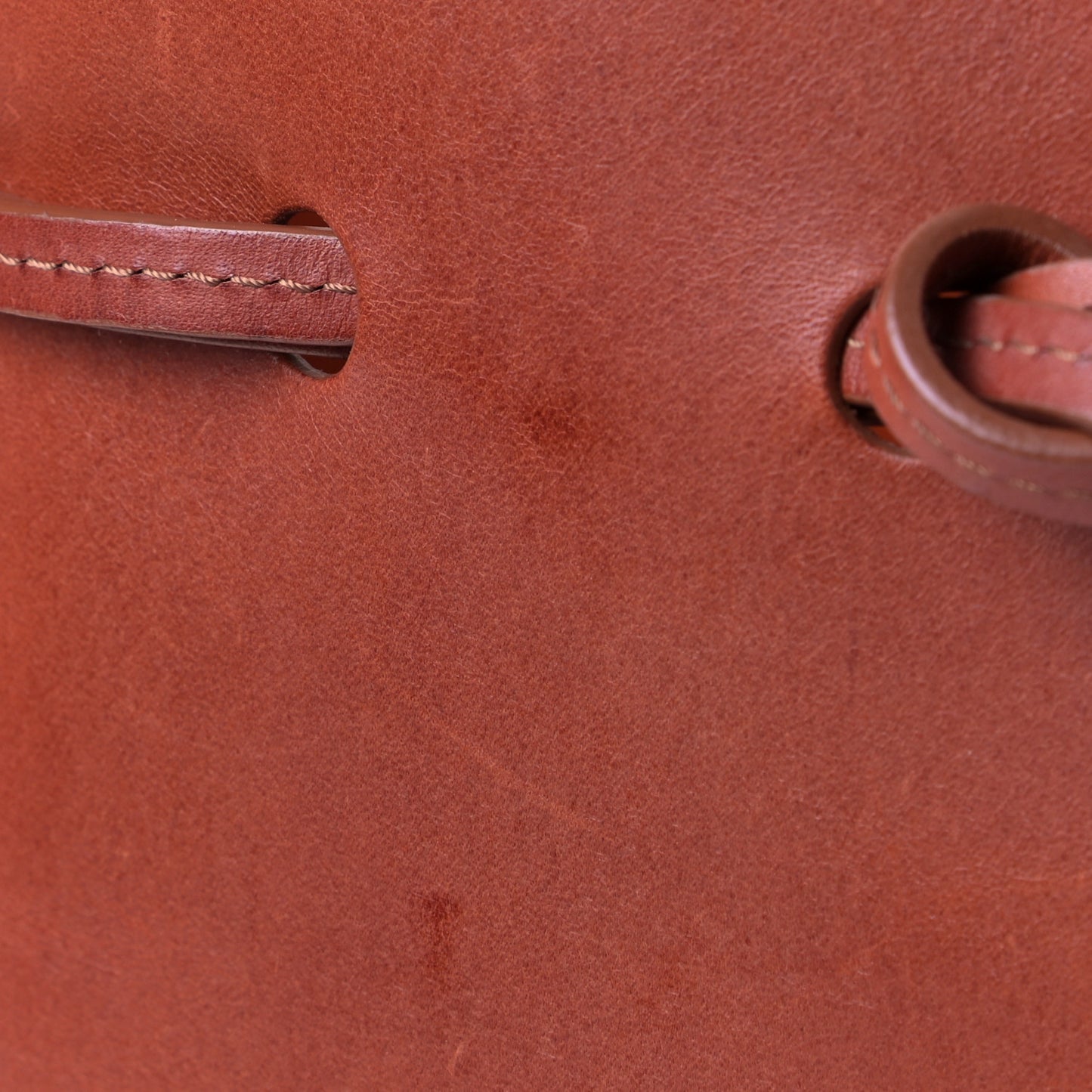 Calfskin Mini Bucket Bag Brandy