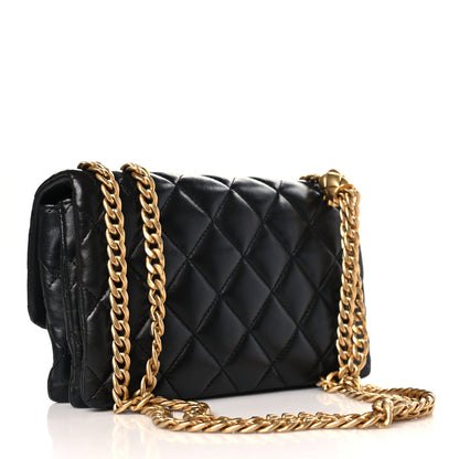 Chanel Lambskin Quilted Small Pillow Crush Flap Black 3 of 10