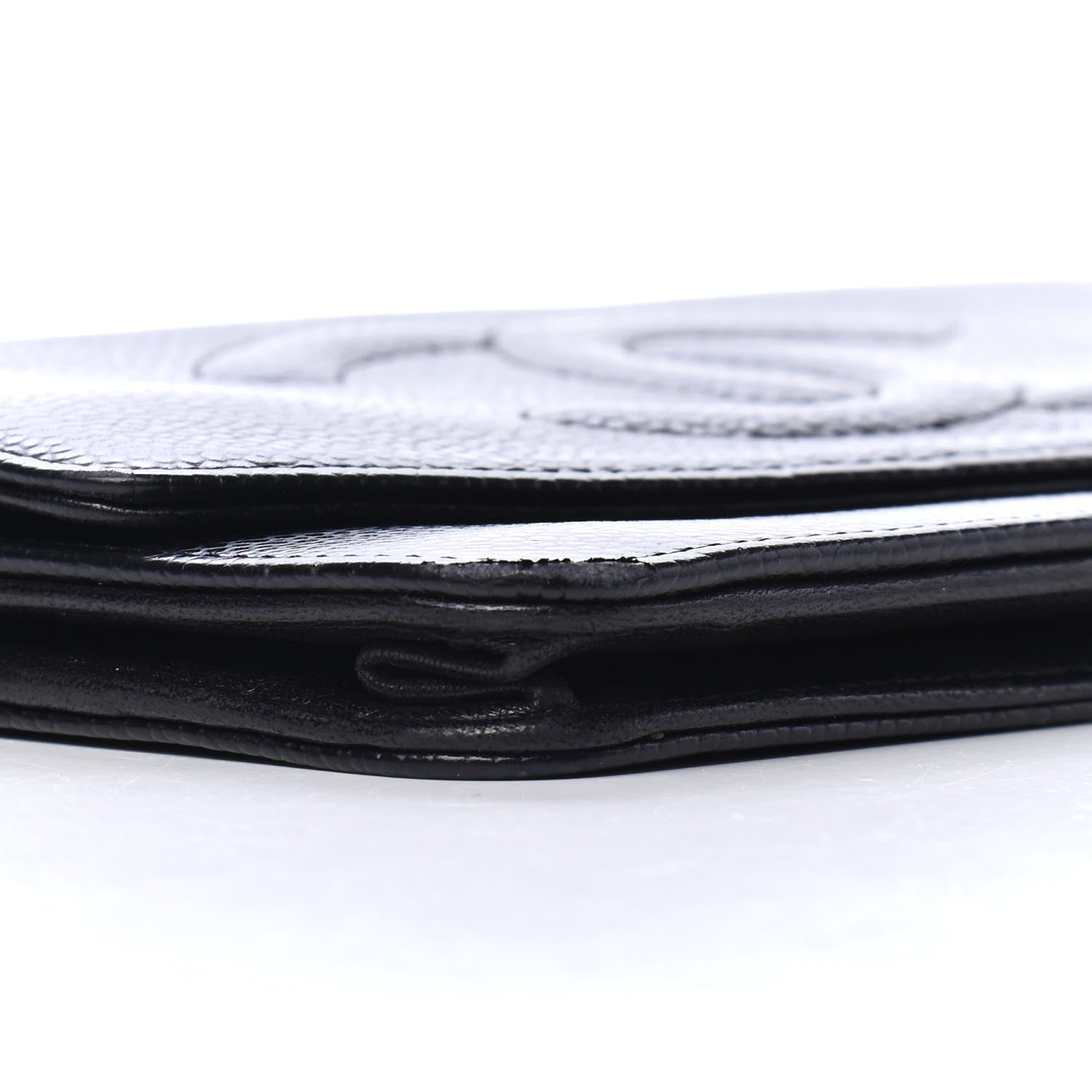 Chanel Caviar Timeless CC Wallet On Chain WOC Black 9 of 12