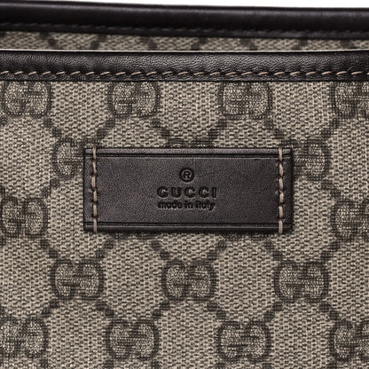 Gucci GG Plus Monogram Medium Zippered Shopping Tote Dark Brown 8 of 12