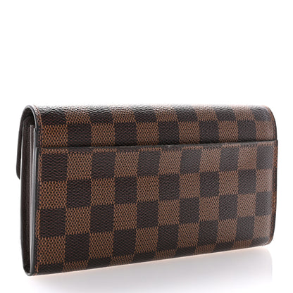 Louis Vuitton Damier Ebene Sarah Wallet NM 3 of 10
