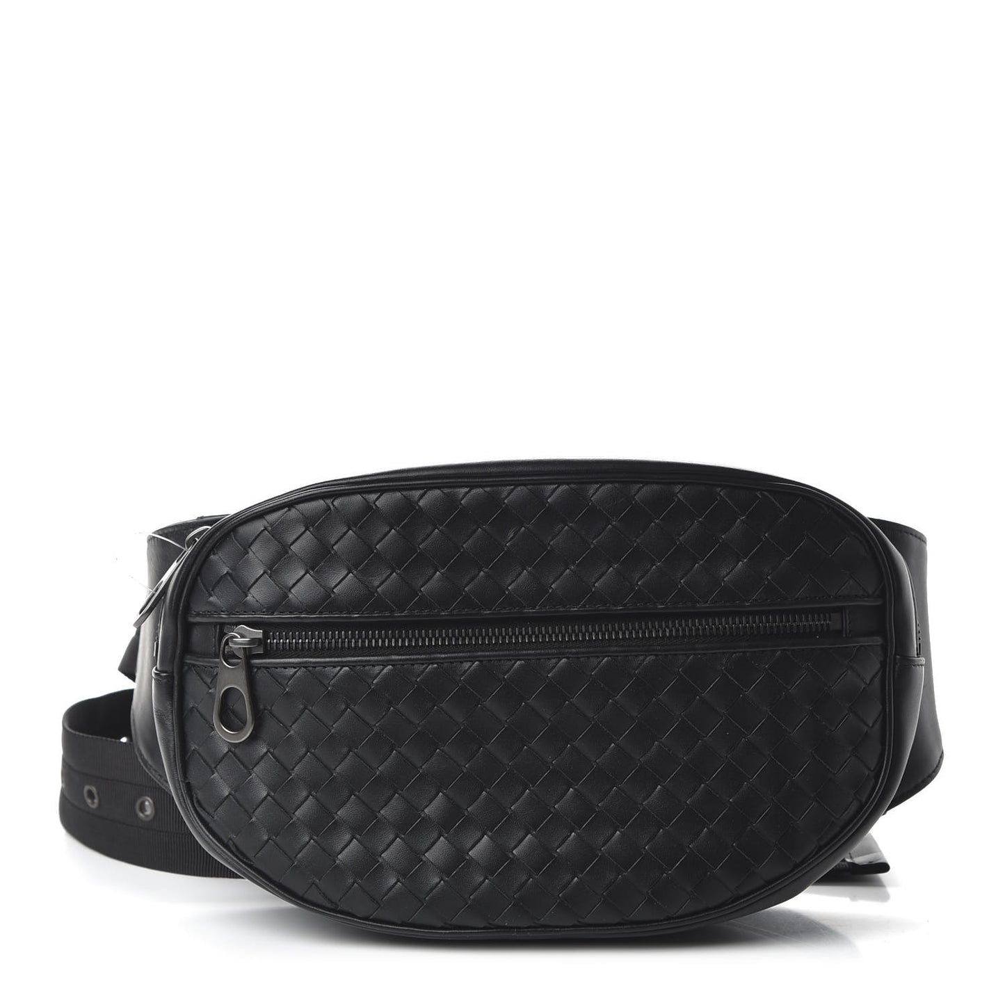 Nappa Intrecciato Belt Bag Black