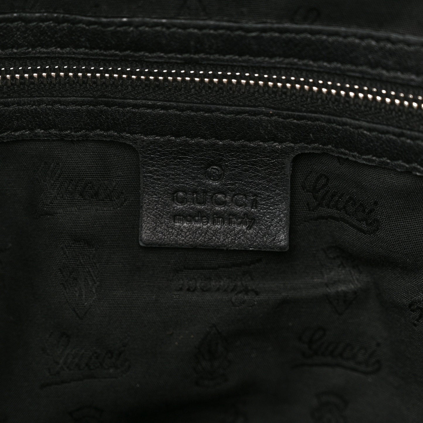 Guccissima Large GG Twins Hobo Black