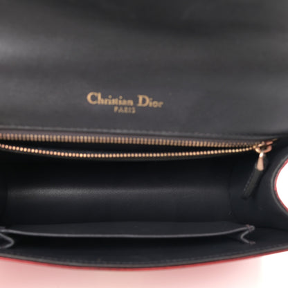 Christian Dior Metallic Patent Micro-Cannage Small Diorama Flap Bag Red 10 of 13