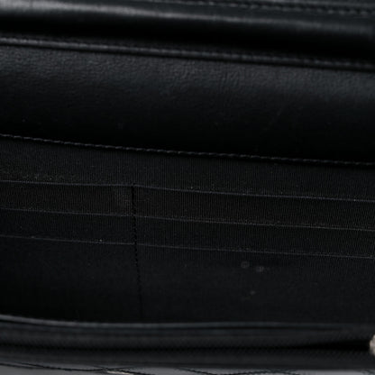 Chanel Lambskin Diamond Stitched Wallet On Chain WOC Black 13 of 23